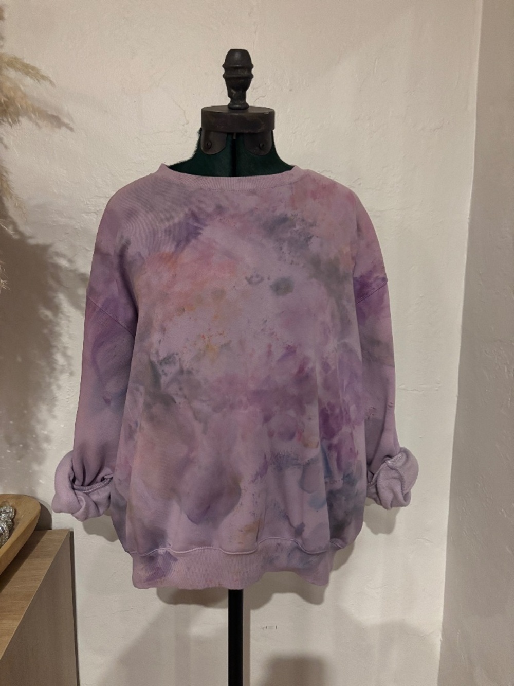 Super soft tie dye crew sweatshirt
